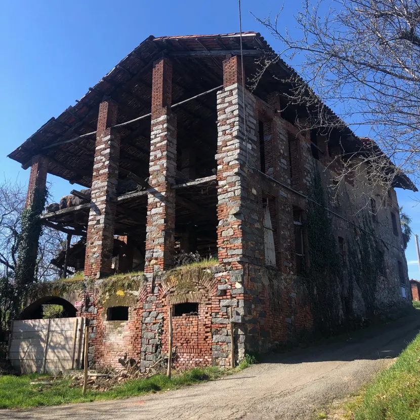 stone village house in Piedmont Alps